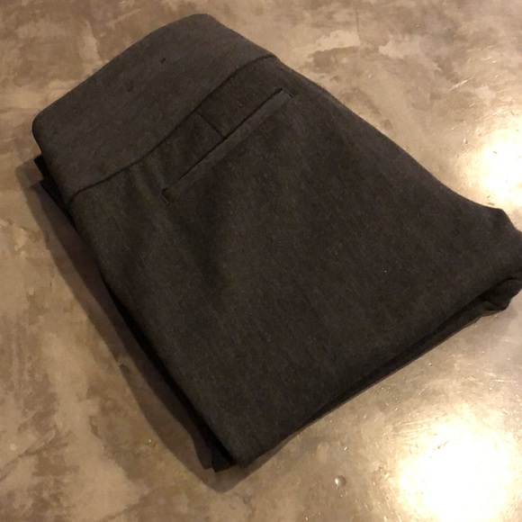 Express Editor Low Rise Dress Pant Slacks CHARCOAL BLACK - Picture 9 of 9